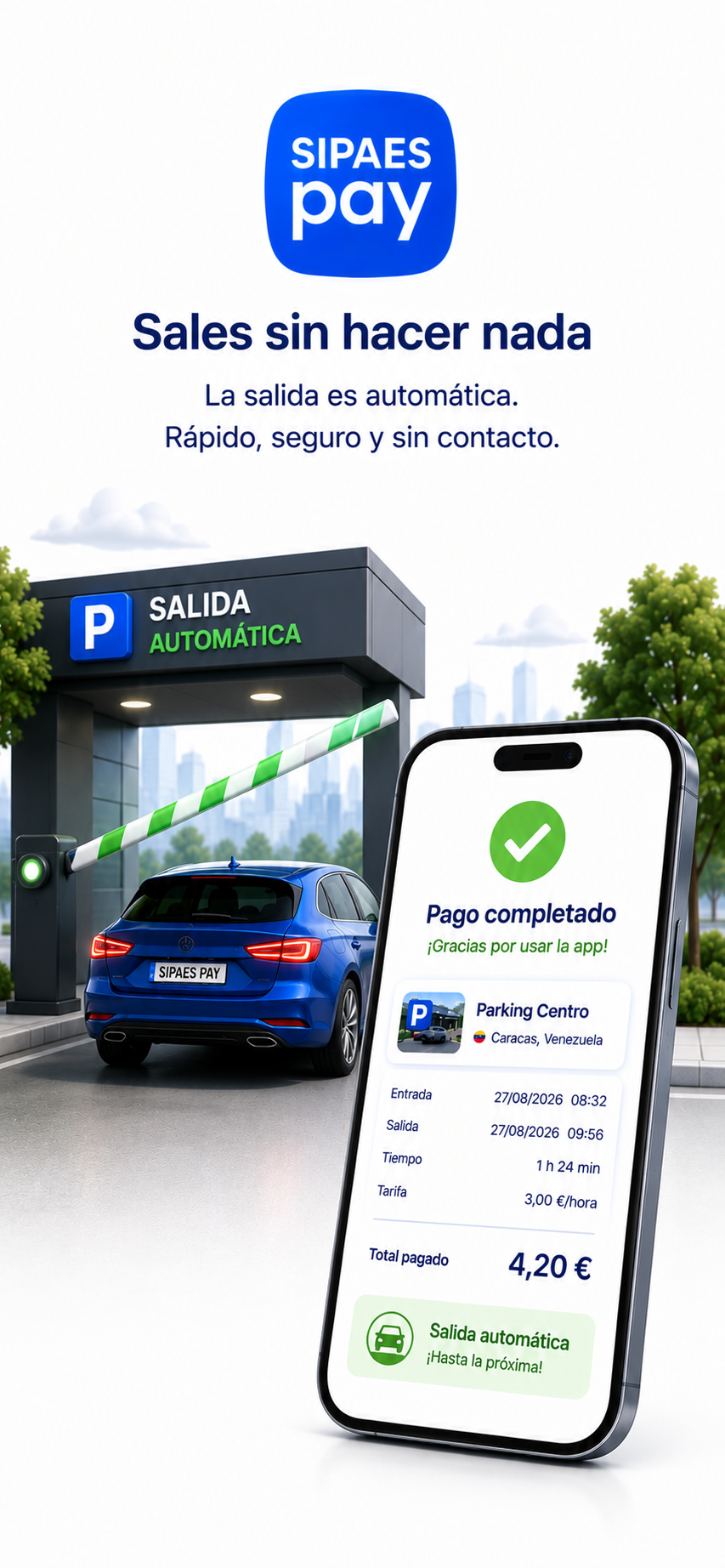 Salida automática del parking